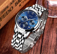 Reloj De Hombre LIGE 2024 Chronógrafo Deportivo De Lujo Marca Relojes De Cuarzo Acero Inoxidable Impermeable Con Manos Luminosas Y Calendario Completo - details 19