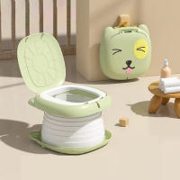 Potty Para Niños Plegable Portátil Antiodeorancia Para Viaje Juguete De Plástico Seguro Para Bebés De 0-36 Meses Diseño Animal - details 11