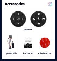 Junsun Tech Botón universal inalámbrico de control en el volante para Autoradio Android, controlador de 10 funciones clave con luz LED - details 8