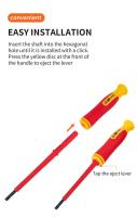 Juego De Destornilladores Magnéticos Aislados Phillips Torx Para Reparación Doméstica Herramientas Eléctricas Con Mango - details 4