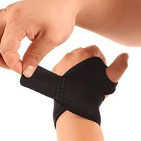 1PC Wrist Wrap De Entrenamiento CrossFit Padded Thumb Brace Strap Soporte De Mano Para Levantamiento De Pesas En Gimnasio Material De Poliéster Para Adultos - details 1