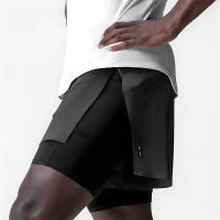 Shorts De Fitness Deportivos Para Hombres Secado Rápido Doble Capa Pantalones De Baloncesto Casual Moda Verano Running Outdoor - details 21