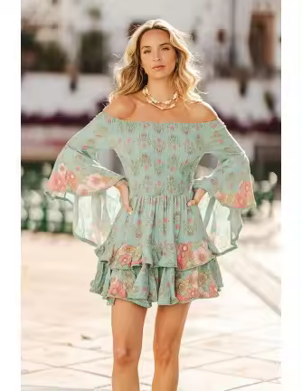 Vestido Jaase Primrose mini celestia pri - 1