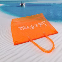 EILV Bolso de Playa Transparente Mujer Grande Impermeable | Bolsa PVC Colorida para Piscina, Playa, Vacaciones, Compras - details 1