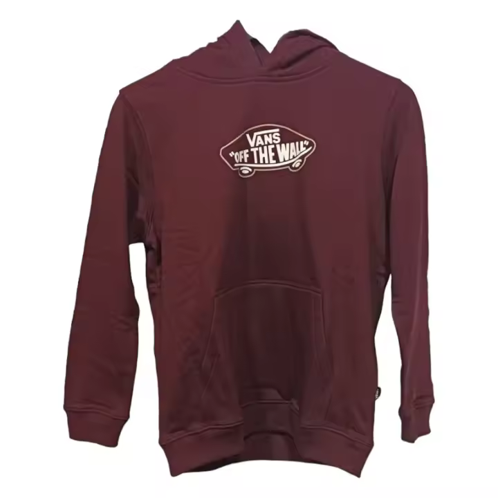 Sudadera Vans Off The Wall Board Pullover Port Royale Burdeos Vn000J424Qu1 Hoodie Sudadera Gorro Niño - 1