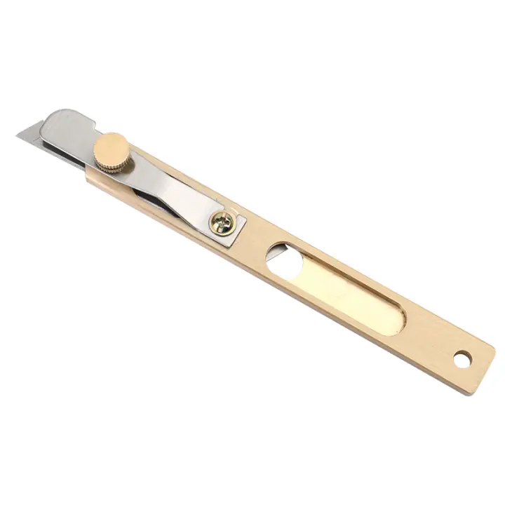 Cuchillo De Cuero De Cobre Puro Para Cortar Y Posicionar Herramienta De Trabajo Del Cuero DIY Herramientas De Artesanía - 1