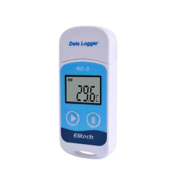 Registrador de datos de temperatura digital USB de alta precisión ELitech RC-5 para almacenamiento, transporte refrigerado, laboratorio - 1