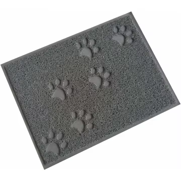 Alfombra impermeable para Caja de Arena de 30x40 cm, color gris, para Gatos y Perros-Fei Yu - 1
