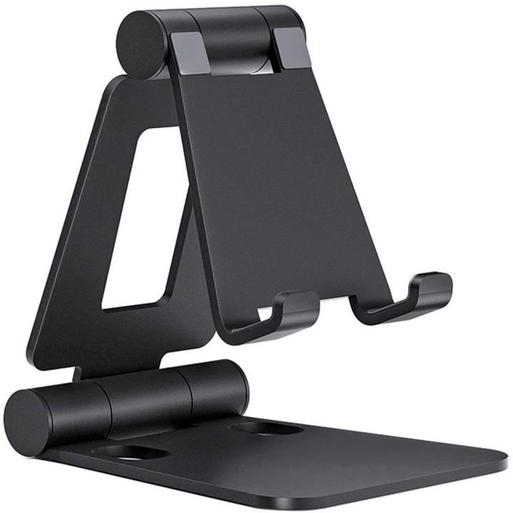 Verstellbare Telefoonhouder - Premium Aluminium - Universeel Compatibel met iPhone, Huawei, Galaxy en Andere Smartphones 4"-8" - Ideaal voor Bureau en Thuisgebruik