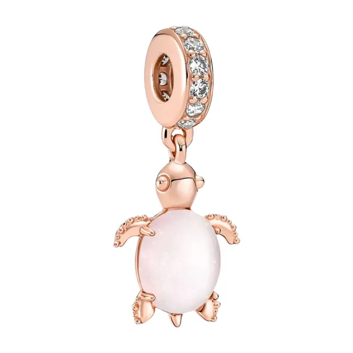 Charm PANDORA Colgante Tortuga Marina en Color Oro Rosa - Charm Universo (Sin Caja Pandora) - 1
