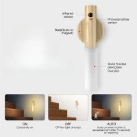 Lámpara De Pared LED Recargable Con Sensor De Movimiento Inteligente Luz Nocturna Magnética Portátil Para Pasillo Y Escaleras - details 5