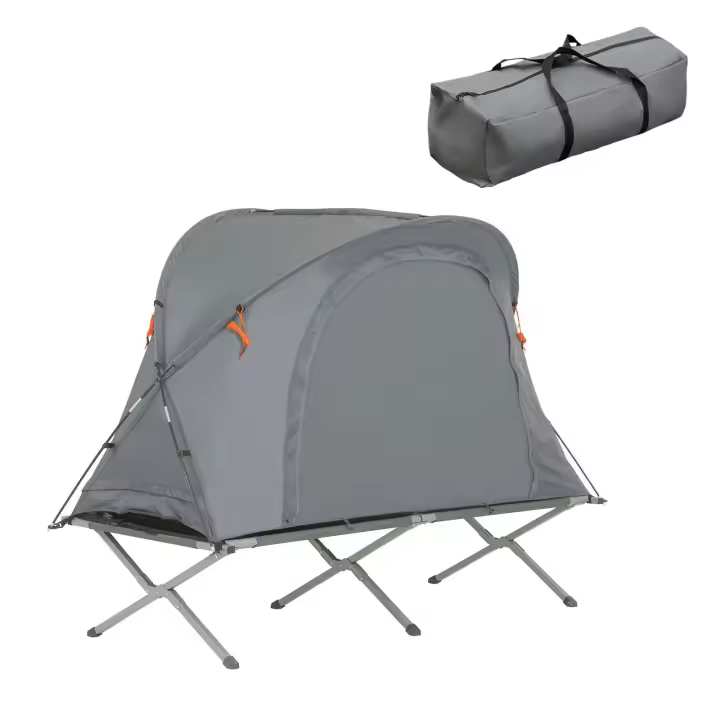 SoBuy OGS60-HG Tienda de campaña Exterior para 1 Persona Plegable Impermeable 1500+ mm Carga Máxima 150 kg 194 x 100 x 147 cm ES - 1