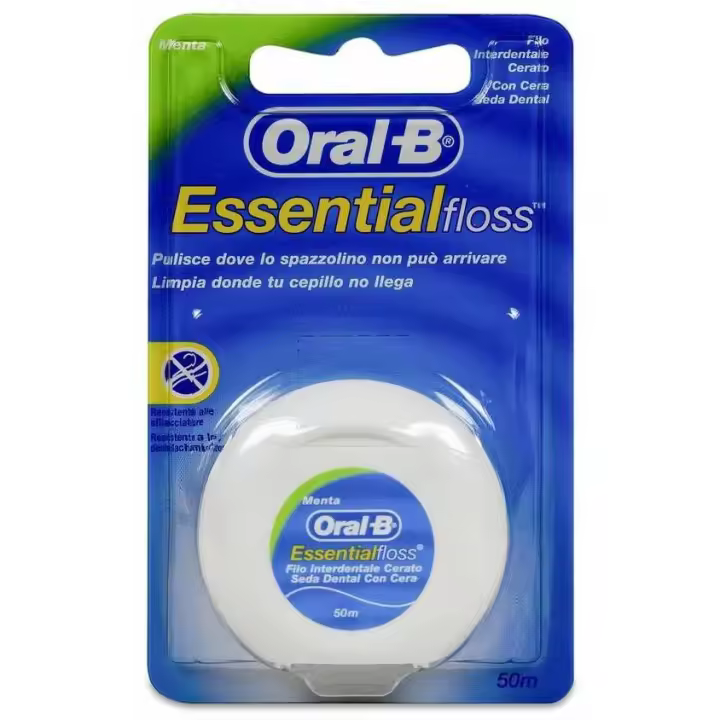 Oral-B Essential Floss Seda Dental Flúor-Menta 50 M, 1 Ud - 1