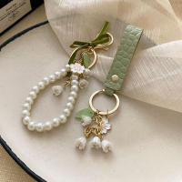 Llavero De Mujer Con Flor De Valenciano Verde PU Cuero Accesorio Para Coche Regalo De San Valentín Llavero De 1 Pieza - details 15