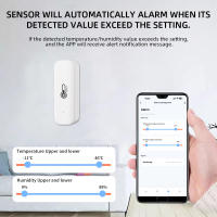 Sensor De Temperatura Y Humedad Zigbee/WiFi Tuya Compatible Con Alexa Y Google Assistant Para Hogar Medidor Inteligente - details 13