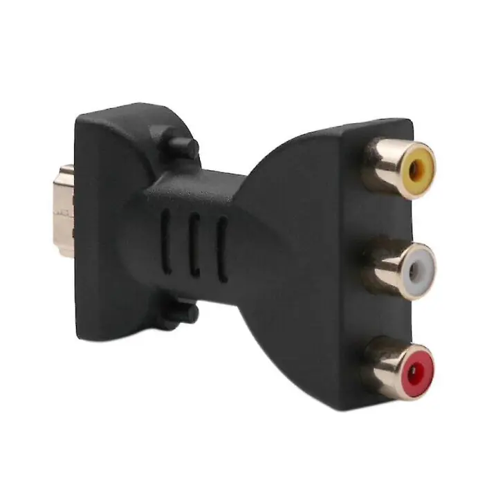 HDMI macho a 3 RCA hembras compuesto AV Audio Video adaptador TV convertidor - 1