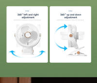 Ventilador De Mano Con Luz De Noche Para Dormitorio Estudiante Y Escritorio De Oficina Clip-on USB Recargable Pequeño Ventilador De Techo - details 9