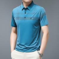 Polera Polo Para Hombre Casual Negocios Corta Resistente Al Arrugas Y Liso Cómoda Transpirable Verano Estilo Clásico Color Sólido - details 13
