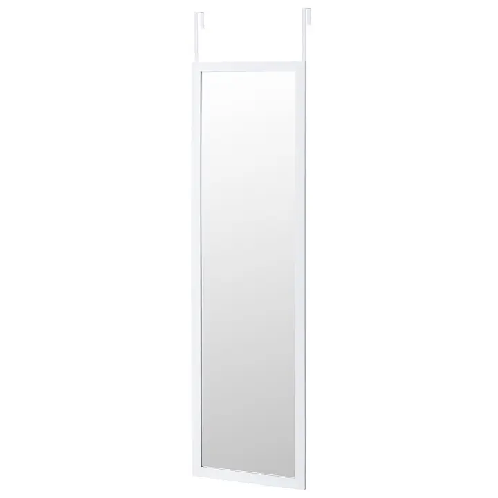 Lola Home Espejo blanco de plástico PE para puerta de 33x123 cm - 1