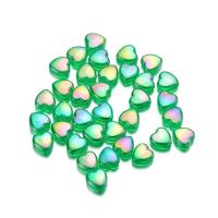 50/100Pcs Cuentas De Corazón Acrílicas De Color AB 9mm Para DIY Pulseras Collares Joyería Herrajes Suministros - details 4