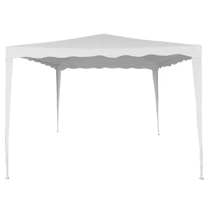 Cenador desmontable jardín 300x300x250 cm blanco Aktive - 1