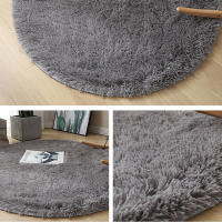 Alfombra De Lana Suave Para Sala De Estar Alfombra Redonda De Peluche Falso Pelo Para Habitación De Niños Alfombra Larga De Plush Para Dormitorio Decoración De Hogar Alfombrilla Antideslizante - details 7