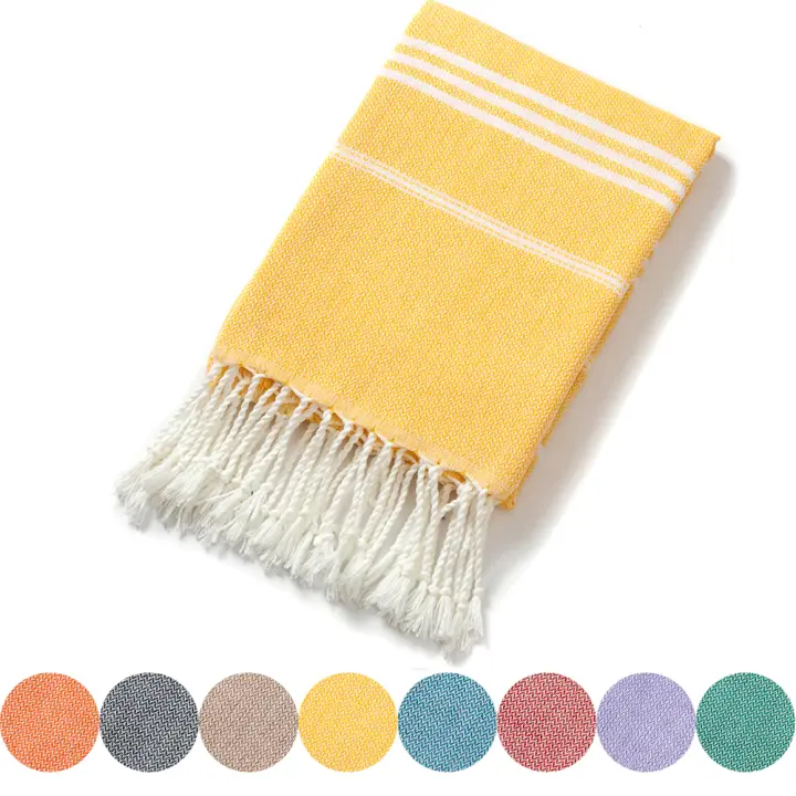 Toallas De Baño Con Borlas Estilo Navideño Absorbentes De Poliéster Y Algodón Turcas Naturales Para Playa Y Piscina - 1