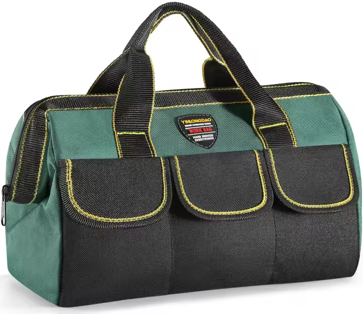 Bolsa De Herramientas Eléctricista Durable Y Resistente Al Desgaste De 13 Pulgadas Para Carpintería Y Reparación Gran Capacidad De Almacenamiento - 1