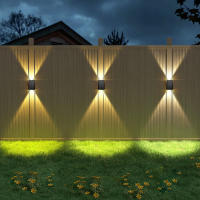 Lámpara De Pared Solar LED Para Exterior Impermeable Iluminación Atmosférica Decorativa Para Jardín Paseo Porche Balcón Camping Moderna - details 6