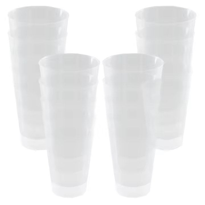 SP Berner Pack de 10/20/30 Vasos Grandes Reutilizables 550ml - Alta Calidad - 1