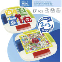 Juego de Mesa 2 en 1 Oca y Parchís, Juego de Mesa, Juego Clásico, Tablero reversible, Juego de Entretenimiento, Juego Familiar, Juego de Mesa Clásico,  Parchi y Oca Automatico, - details 0