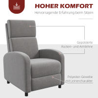 Sillón TV, reclinable, peso 120 kg, tapizado, estilo Moderno, Tecnología, experiencia inteligente, 15 °-160 ° regulable sin escalonamientos, cómodo sillón reclinable de salón, no congestionado al estar sentada mucho tiempo - details 0