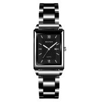 Reloj De Lujo Para Hombre De Marca Top Fashion Cuadrado Oro Plata Cuarzo Correa De Acero Inoxidable Estilo Élégante Y Casual Resistente Al Agua - details 10