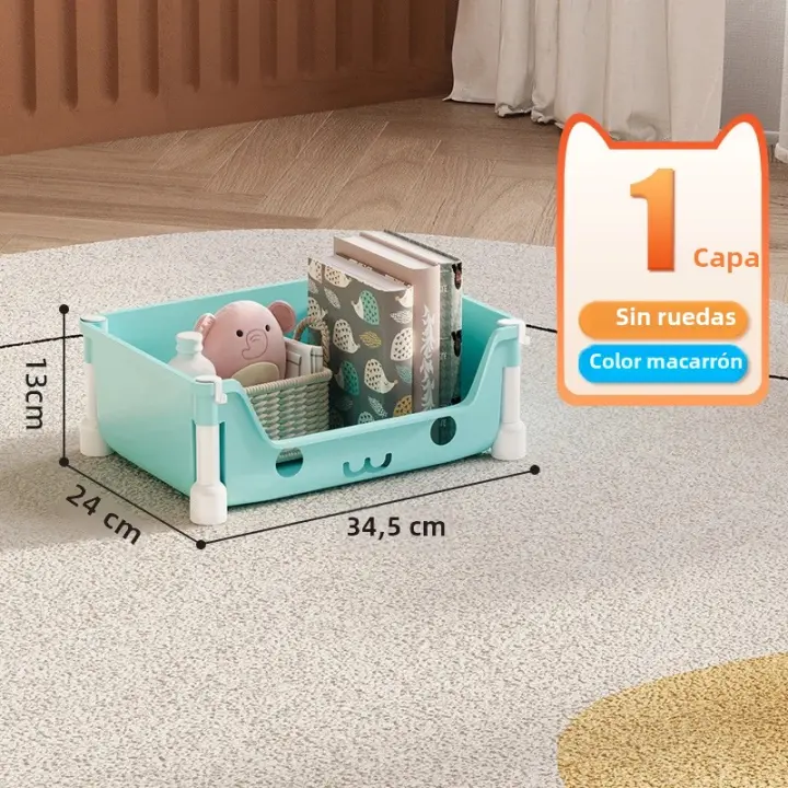 Carro De Alimentos Con Ruedas Organizador De Juguetes Estante Móvil Para El Hogar Estante Para Baño Con Espacio Libre Carro Simple De Utilidad - 1