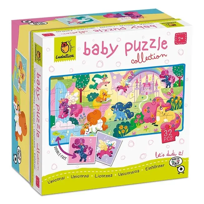 LUDATTICA JUEGO DUDU BABY PUZZLE 32 PIEZAS- UNICORNIOS LUDATICA 22 18x10x18 Cms. - 1
