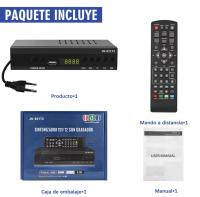 Nueva Version 2024 Español TDT GRABADOR Decodificador  TV DVB-T T2 H265 HEVC FTA Full HD PVR, USB, HDMI, SCART, Sintonizador de TV Digital Terrestre, Receptor Digital de Alta definición Full HD 1080p HD JN 821T2 TV Graba en HD - details 3