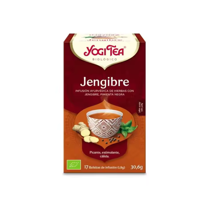 Yogi Tea Jengibre 17 Filtros Bioclub - Reconfortante y Vigorizante - 1