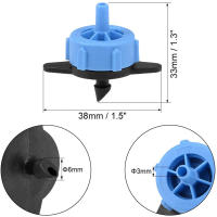 Emisores De Rociador De Compensación De Presión Ajustables 100/200 Pcs Para Riego Por Drip En Jardín Y Césped Microconectores Compensadores De Presión - details 3