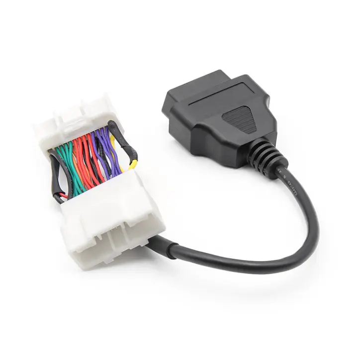 Adecuado para automóvil, cable adaptador para automóvil de uno a dos de 26 pines + 16 pines, modelo 3Y, cable de conversión para automóvil OBD2 - 1