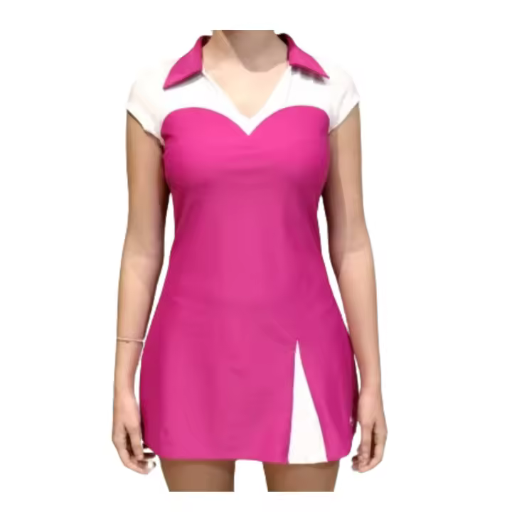 VESTIDO PADEL O TENIS, POLIAMIDA DISPONIBLE EN LIMA Y FUSIA, TIGHT SPORT, MODELO TS01 - 1