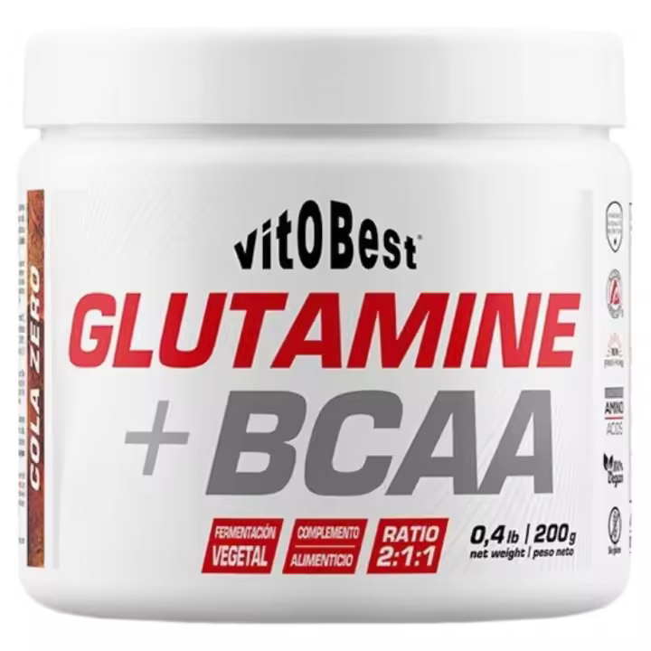 Glutamina Bcaa Complex Cola 200g Vitobest - 1