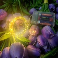 Luces De Cadena LED Con Cable De Cobre 10M 2M 5M Para Adornos Navideños Bodas Y Fiestas Decoración De Árbol De Navidad Guirnalda De Luces Fairy - details 1