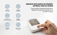 Tensiómetro de Brazo Eléctrico Dígital, Medidor de Presión Arterial en Casa con Memoria para 2 Usuarios y 99 Mediciones - details 1