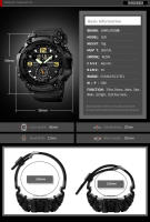 Reloj Deportivo Skmei Multifuncional Cronógrafo Digital Hombre Movimiento Dual Resistente Al Agua Con Alarma Y Calendario Pantalla LED - details 8