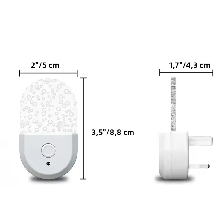 Lámpara De Noche LED Mini Para El Hogar Y Habitación Luz De Pared Protección Ocular Con Enchufe EU/US Para Bebé Alimentación Y Uso Infantil - 1
