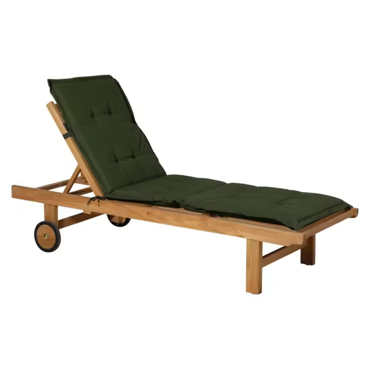 Madison Cojín para tumbona Panama verde 200x60 cm - 1