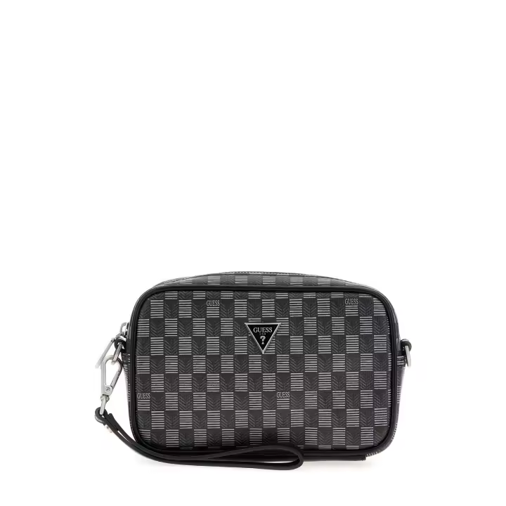 Bolso Mano Guess Torino Negro/Gris - 1