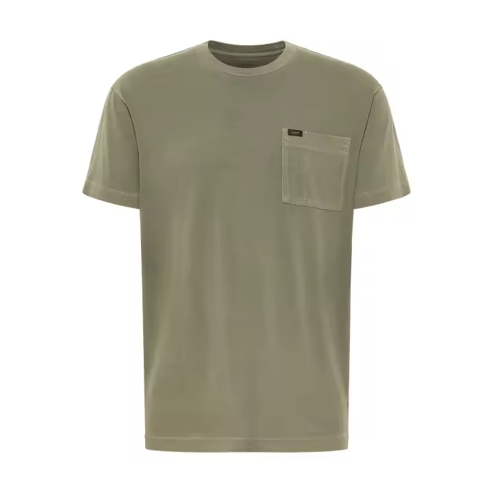 Camiseta Lee - Camiseta de manga corta, color verde - Estilo casual con bolsillo - 112341719 - 1