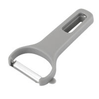 DESEOS Peladores de Verduras Multiusos de Alta Calidad – Set de 3 Peladores de Cocina en Blanco, Gris y Negro - Acero inoxidable - details 2
