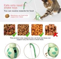 Juguete tambaleante, juguete interactivo de equilibrio para gatos, juguete con forma de escarabajo con juguete para gatos, juguete para gatos de interior, dispensador de bocadillos para que los gatitos hagan ejercicio y se aburran, alimentación de mascota - details 1